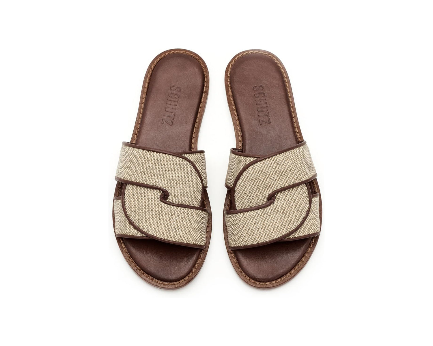 Schutz | Rita Flat - Natural Root Brown