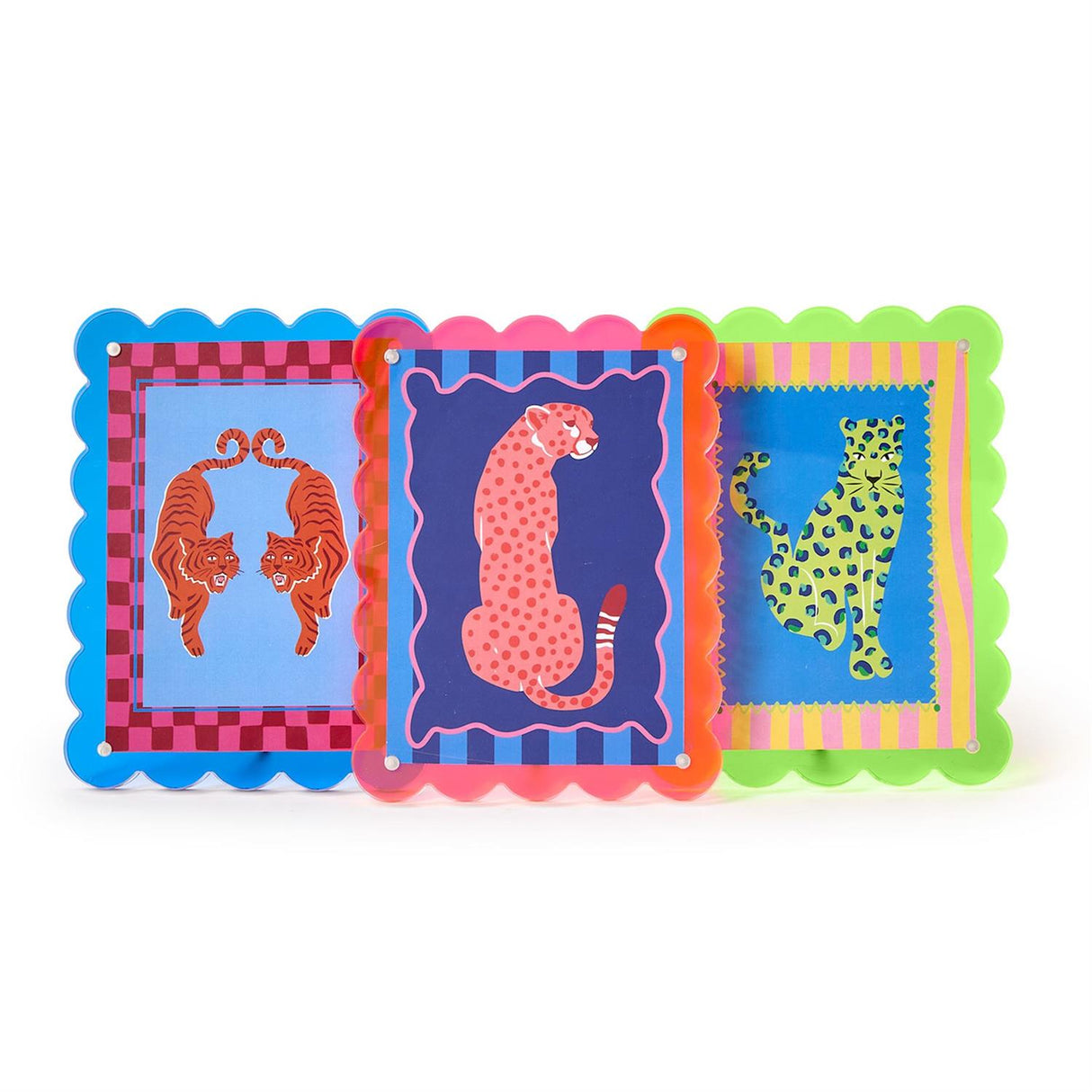 Color Pop 5x7 Scalloped Edge Acrylic Photo Frame