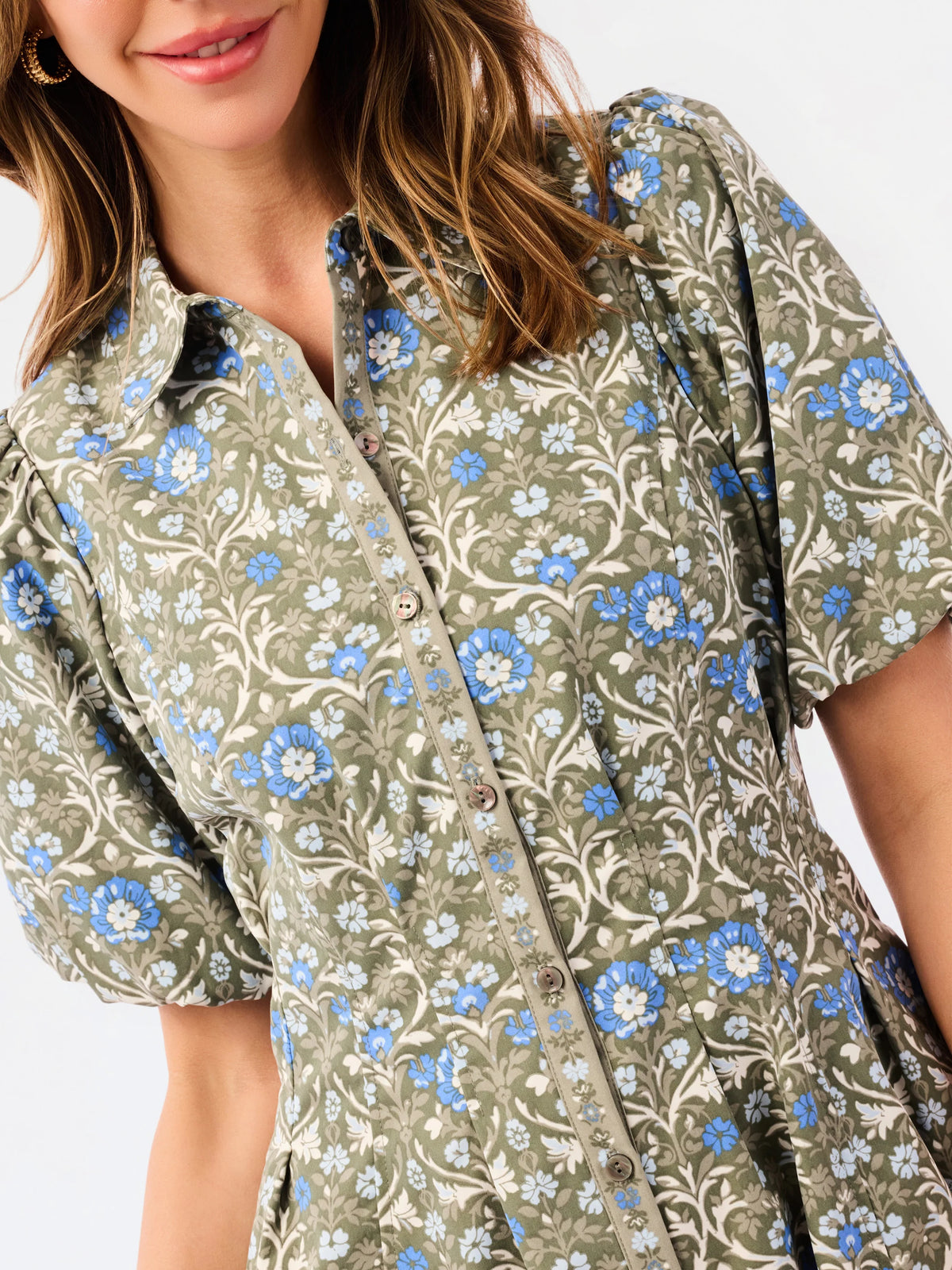 Mary Square | Rory Mini Dress | Ashdown Abbey Olive