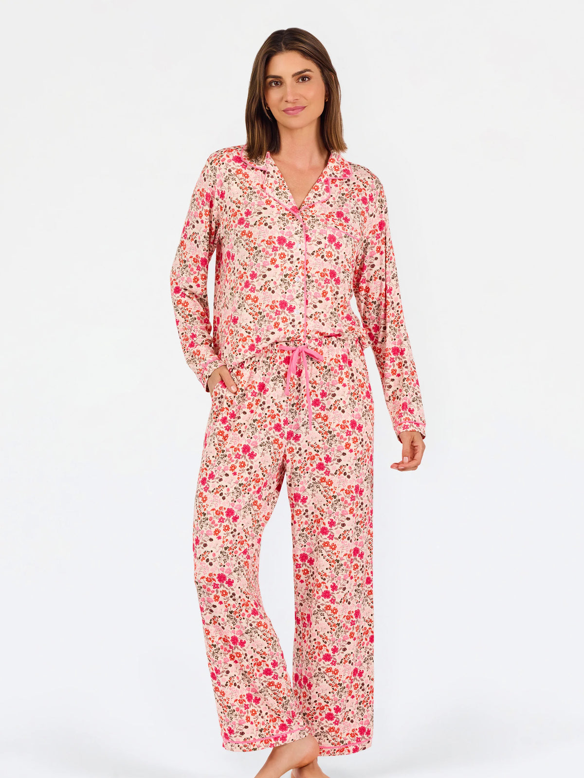 Mary Square | Women's Charlotte Pants Set | Granada Glen Tan