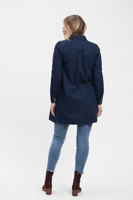 Load image into Gallery viewer, Rinse Denim Tunic Dress
