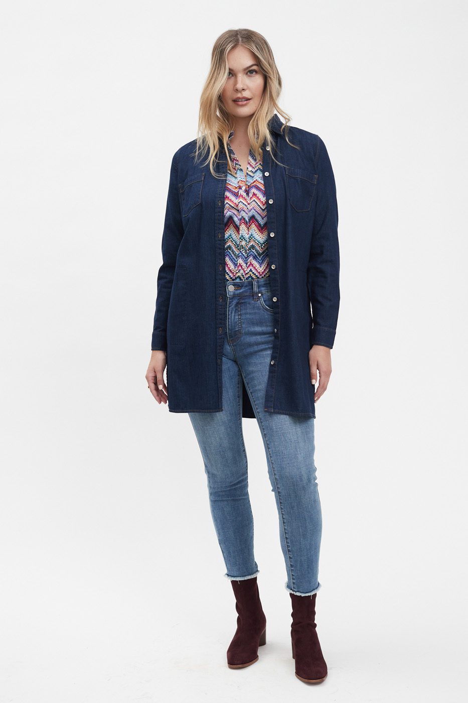Rinse Denim Tunic Dress