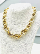 Two Forty Two | CHIC | Graduated Twist Rope Necklace - Gold