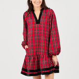 Mary Square | Sierra Dress in Plaid Red