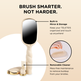 Teleties | Detangler Hair Brush for Thick Hair - Tan