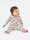 Mary Square | Annie Baby Onesie – Santa Baby Stripes