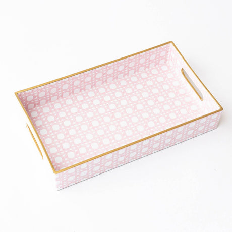 8 Oak Lane | Pink Cane Vanity Tray