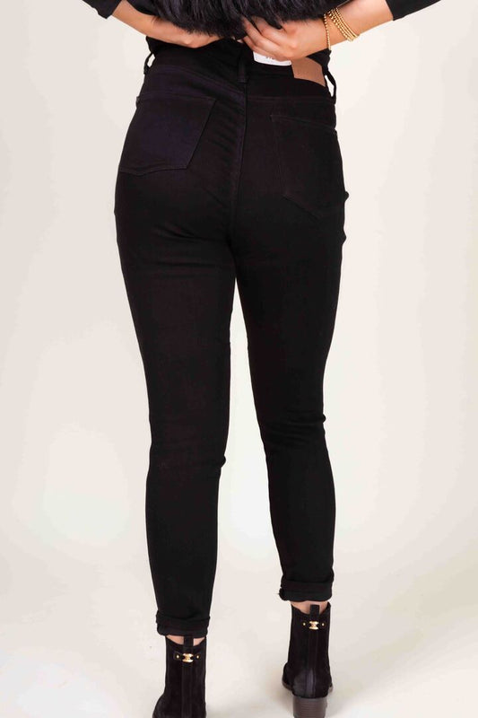 Classic Black High Waist Skinny Jeans