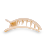 Teleties | Almond Beige Large Flat Round Clip