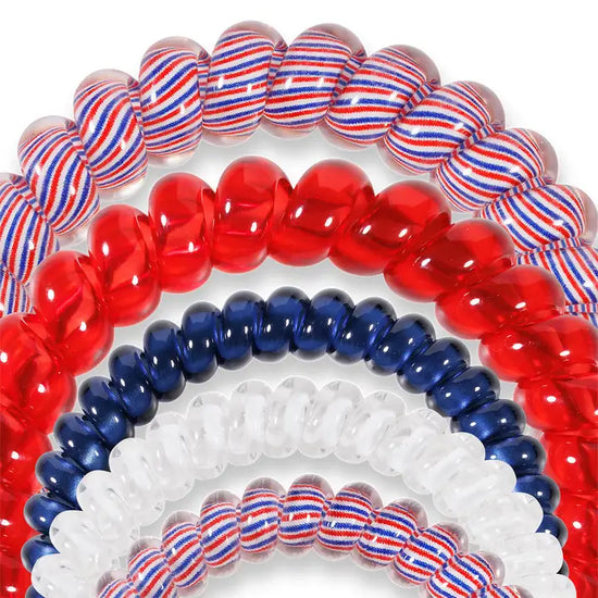 Teleties | Star Spangled Bash - Spiral Hair Ties