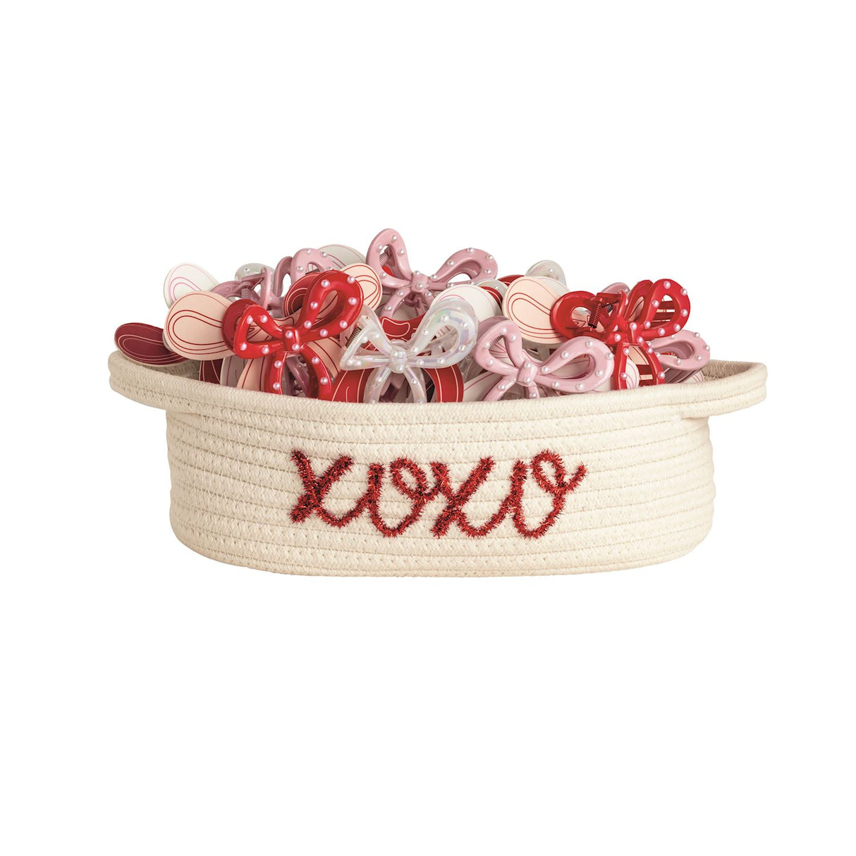 Mudpie | Valentine's Bow Claw Clips
