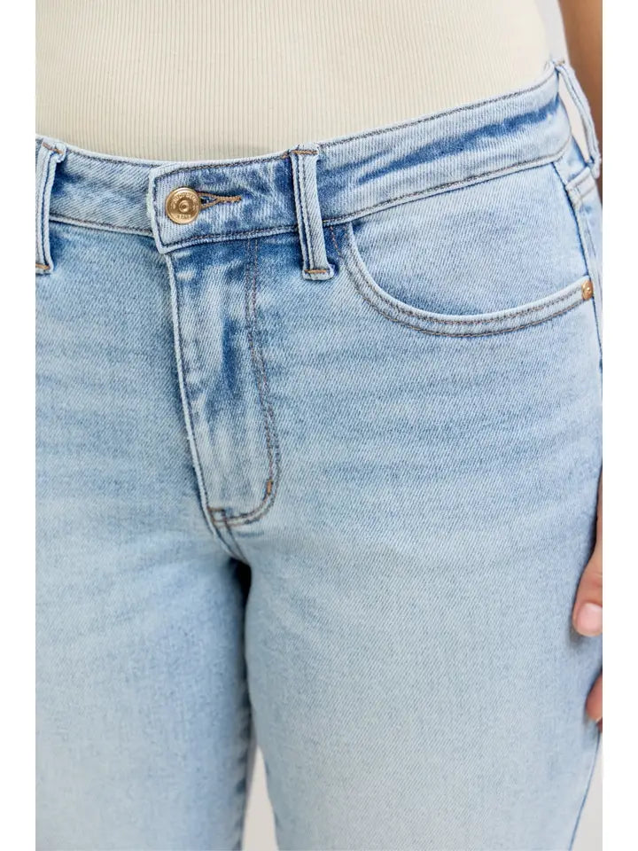 Judy Blue | Mr. Kick Flare With Raw Hem