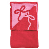 Mudpie | Bows Holiday Chenille Blanket
