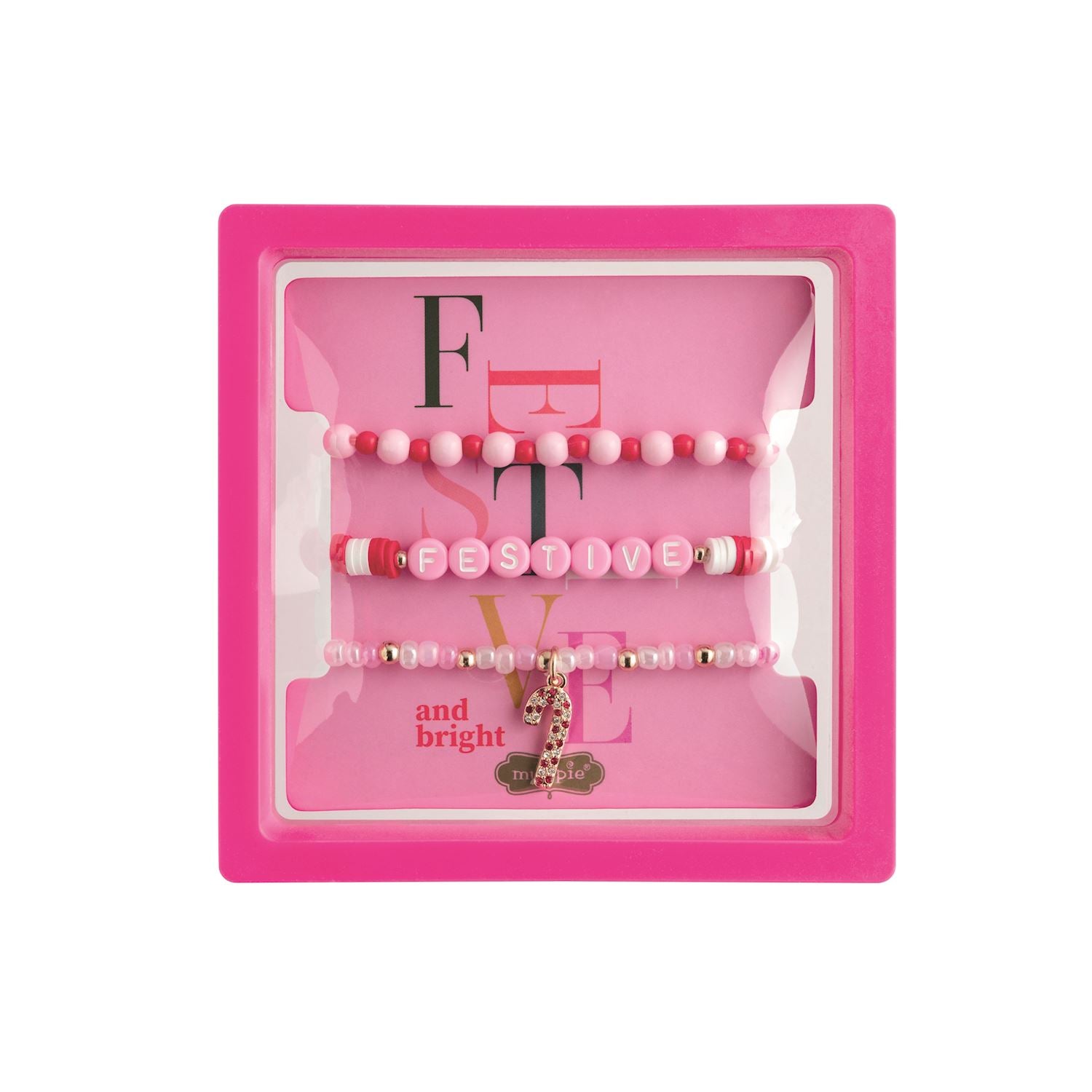 Mudpie | Festive Holiday Bracelet Set