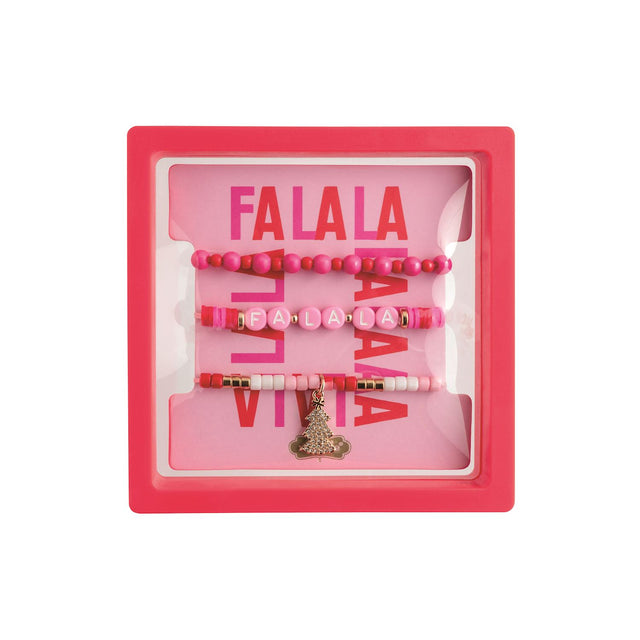 Mudpie | Fa-La-La Holiday Bracelet Set