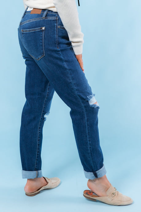Judy Blue | Midrise Destroy Slim Jeans (Final Sale)