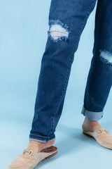 Judy Blue | Midrise Destroy Slim Jeans (Final Sale)