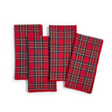 Two's Company | Set of 4 Tartan Cloth Napkins
