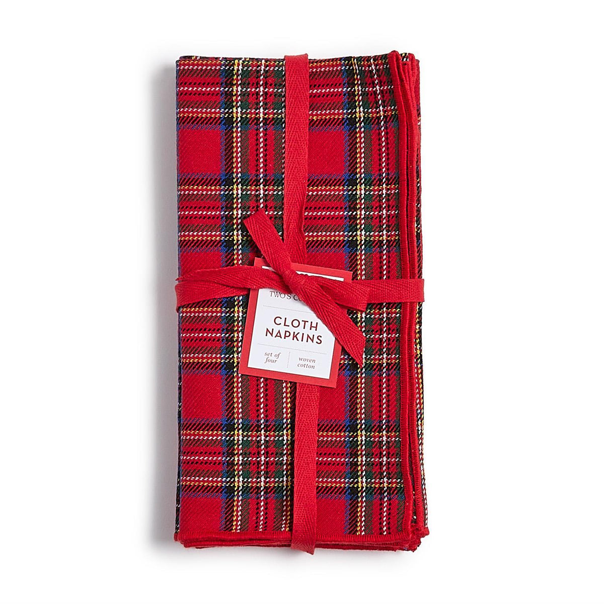 Two's Company | Set of 4 Tartan Cloth Napkins