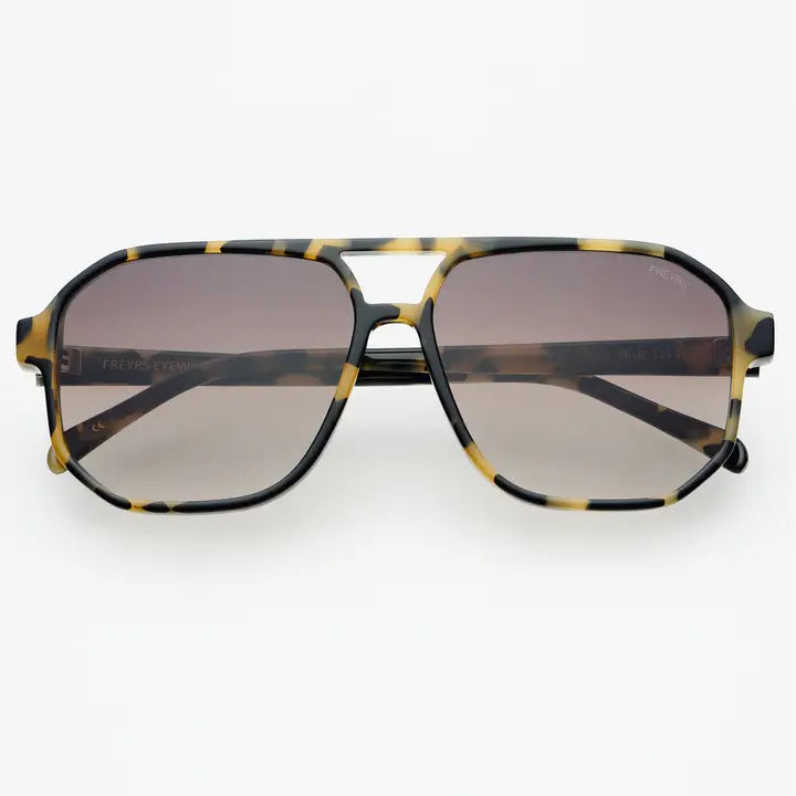 Freyrs | Billie Unisex Aviator Sunglasses-Tortoise