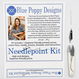 Blue Hydrangea Needlepoint Kit