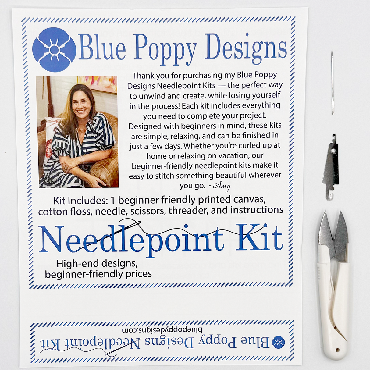 Magnolia Needlepoint Kit