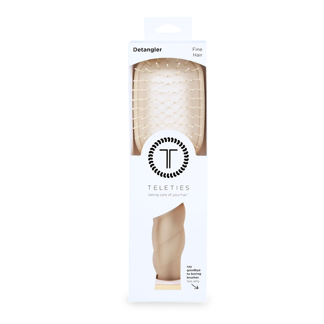 Teleties |  Detangler Hair Brush for Fine Hair - Tan