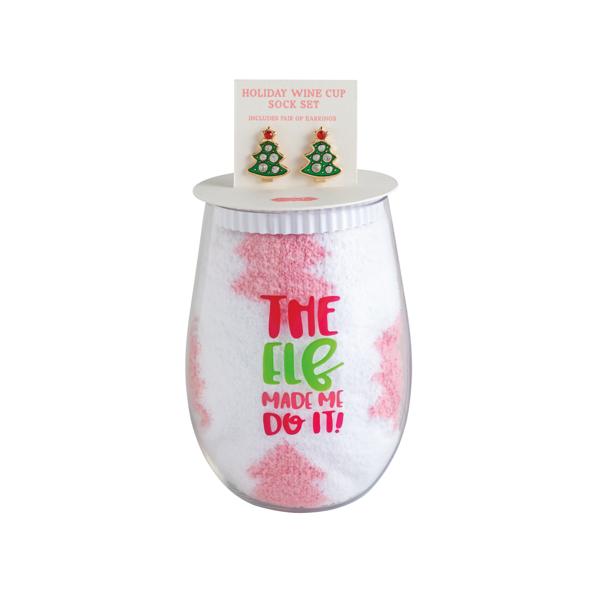 Mudpie | Holiday Tree Wine Cup Gift Set