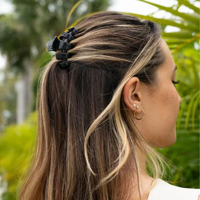 Teleties | Classic Jet Black Small Hair Clip