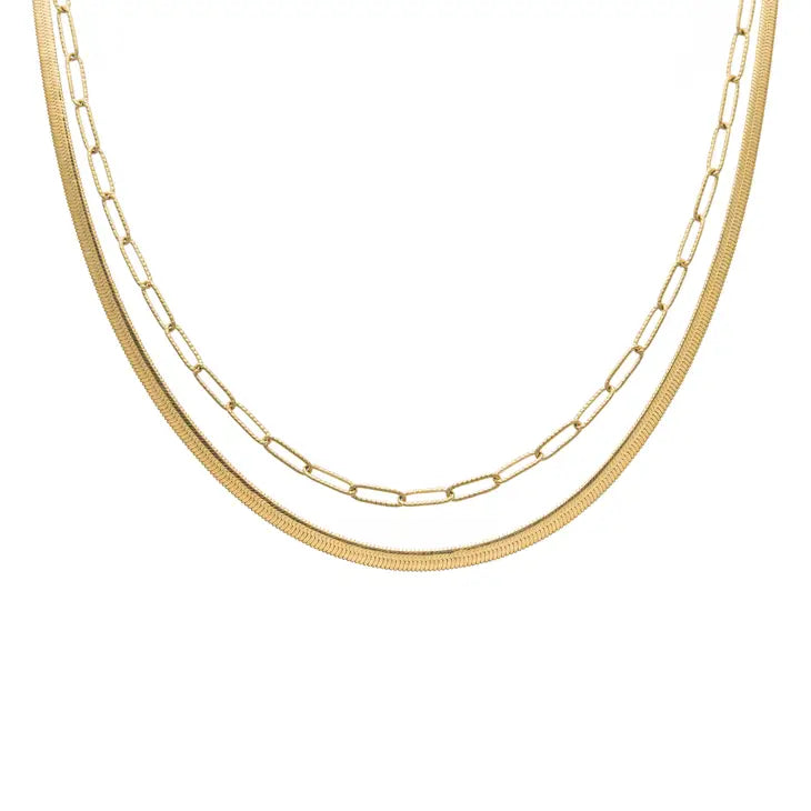 Brenda Grands Jewelry | Herringbone Layered Necklace