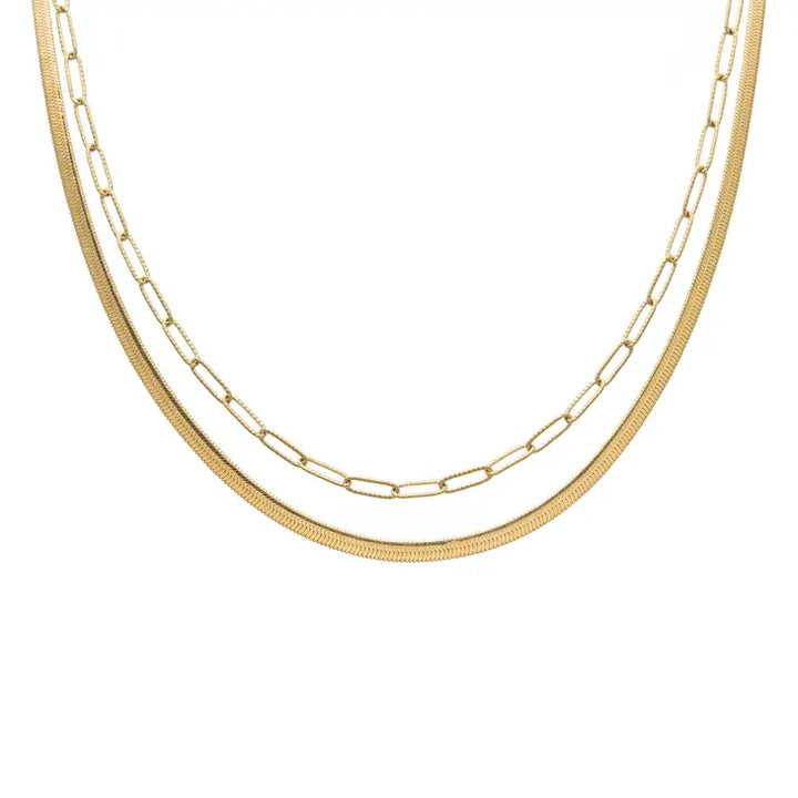 Brenda Grands Jewelry | Herringbone Layered Necklace