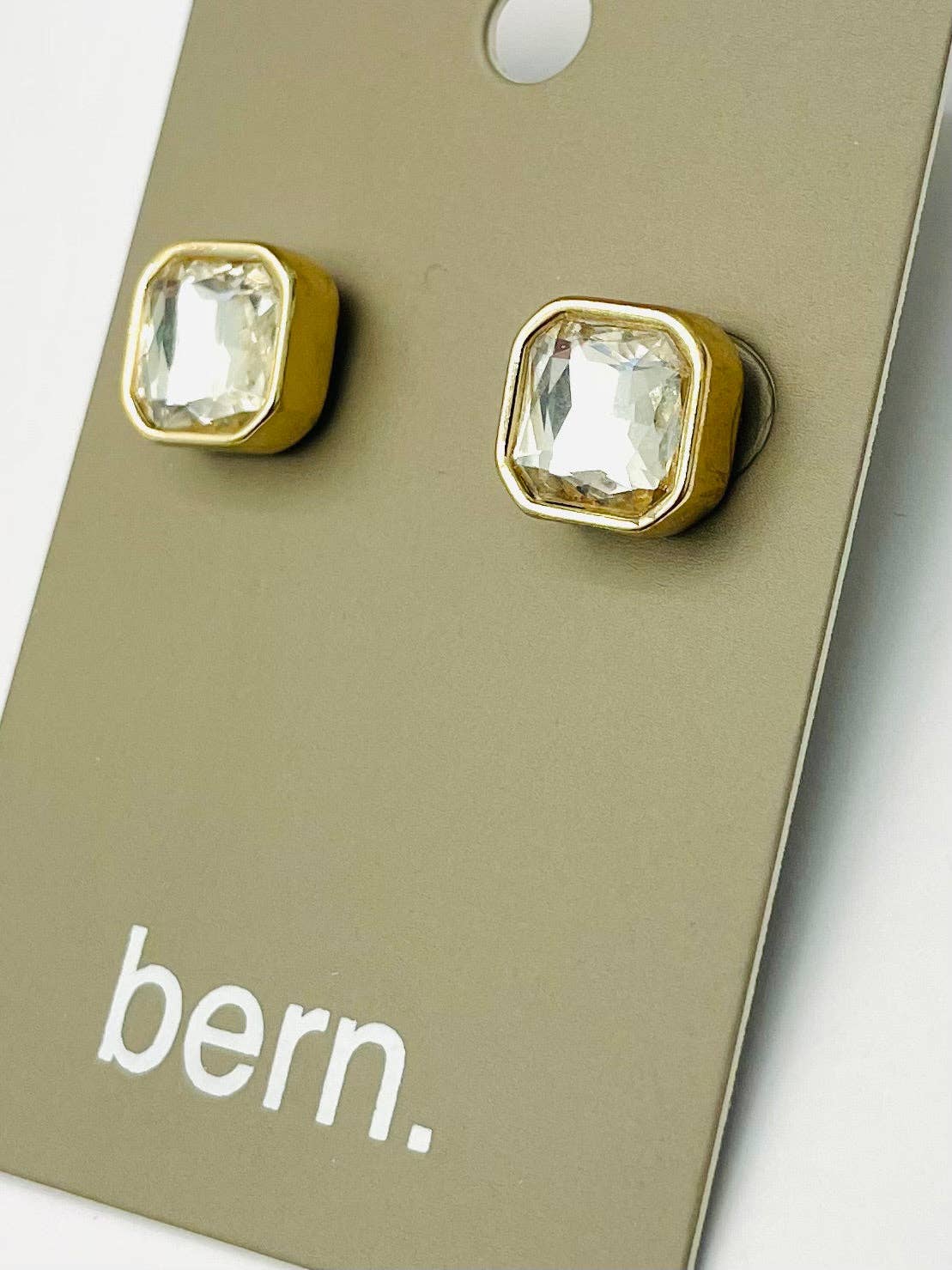 Two Forty Two | CHIC | Simple Elegance Stud - Gold/Clear CZ