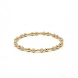 The Charleston 2x4 14k Gold-Filled Beaded Bracelet: 7"