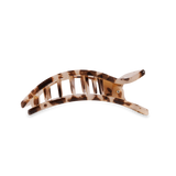 Teleties |  Flat Rectangle Hair Clip | Medium | Blonde Tortoise