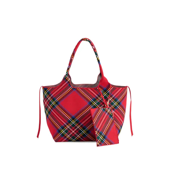Shiraleah | Red Robbie Plaid Tote