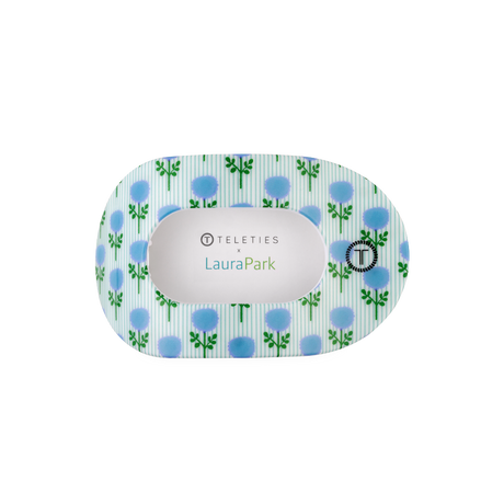 Teleties | Blue Marigold Medium Flat Round Hair Clip