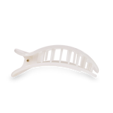 Teleties | Coconut White Medium Flat Round Clip