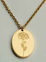By Grace | Birth Flower Gold Necklace
