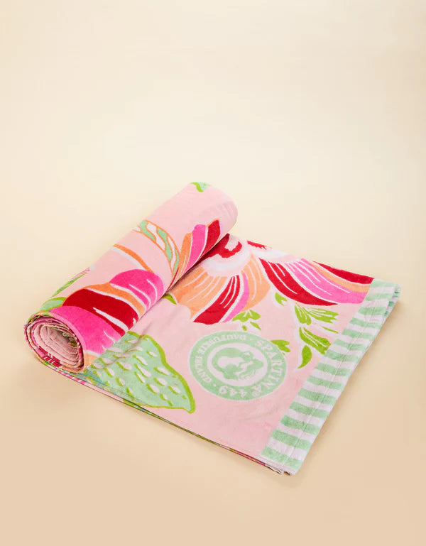 Spartina | Beach Towel Flamingo Pineapple