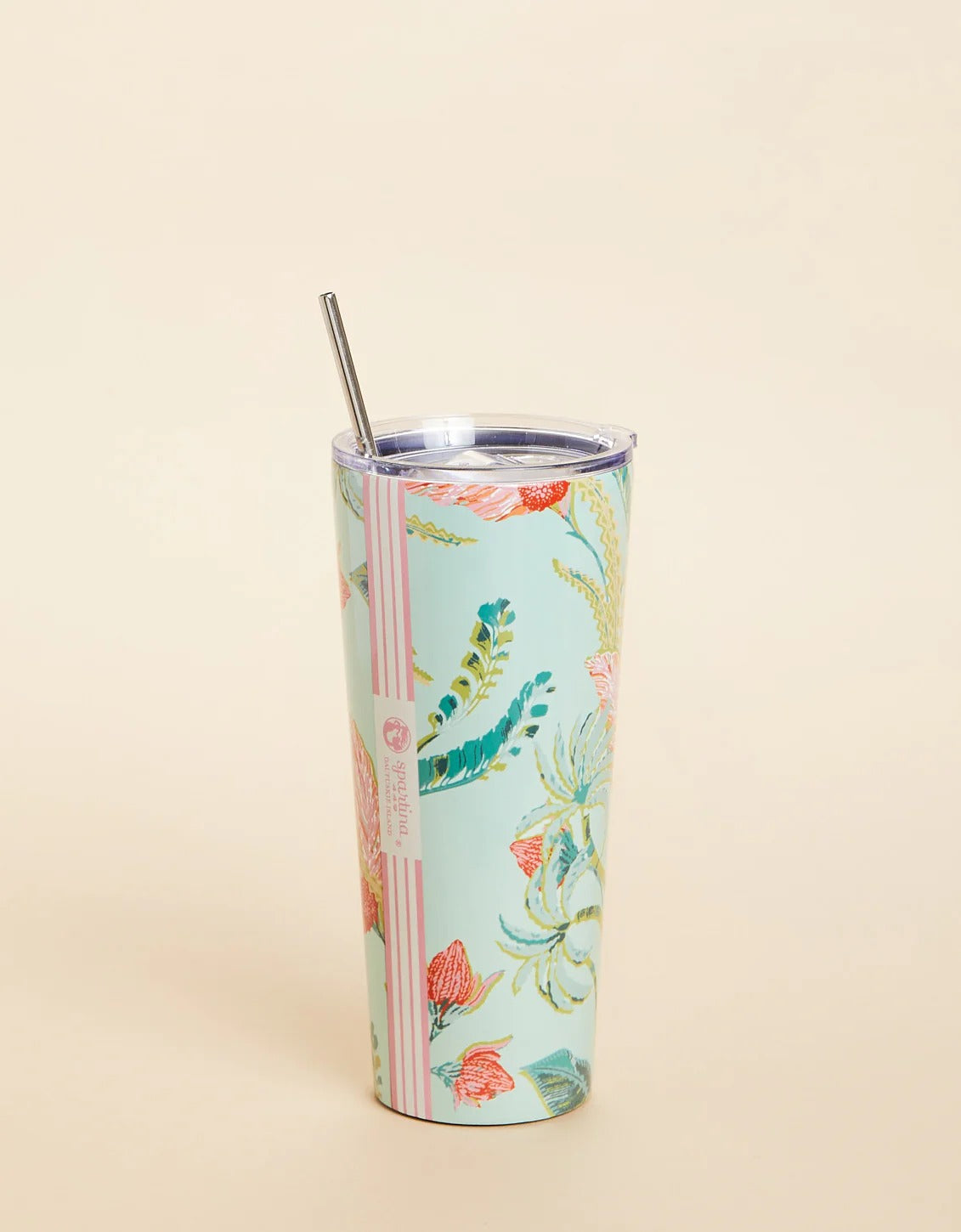 Spartina | Stainless Steel Drink Tumbler 30 oz. Queenie Sea Foam