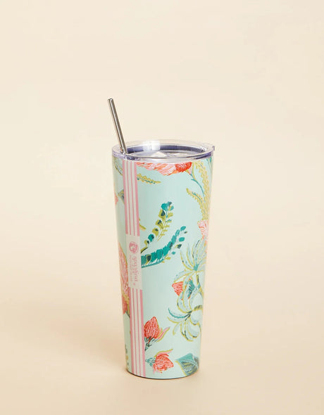 Spartina | Stainless Steel Drink Tumbler 30 oz. Queenie Sea Foam