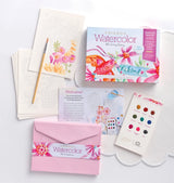Friends Watercolor The Easy Way: Notecard Paint Kit with Paint and Brush Included