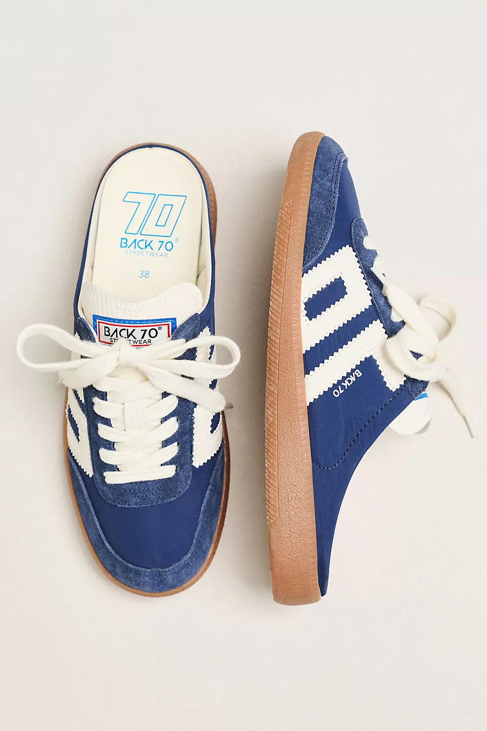 Back 70 | Easter Backless Sneakers in Navy