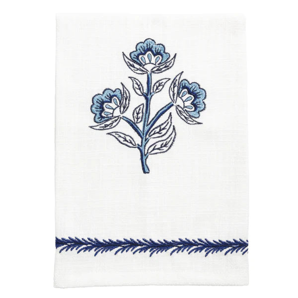Mudpie | Blue Triple Flower Towel