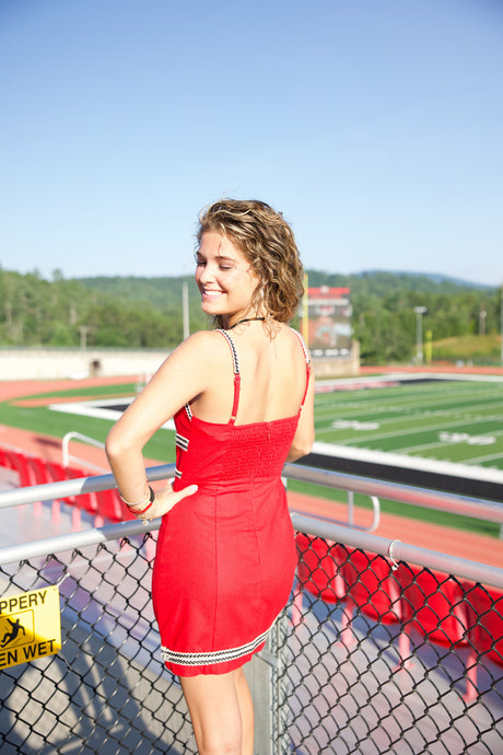 The Stadium Sweetheart Mini Dress