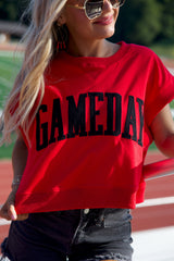 Gameday Boxy Cropped Terry Top