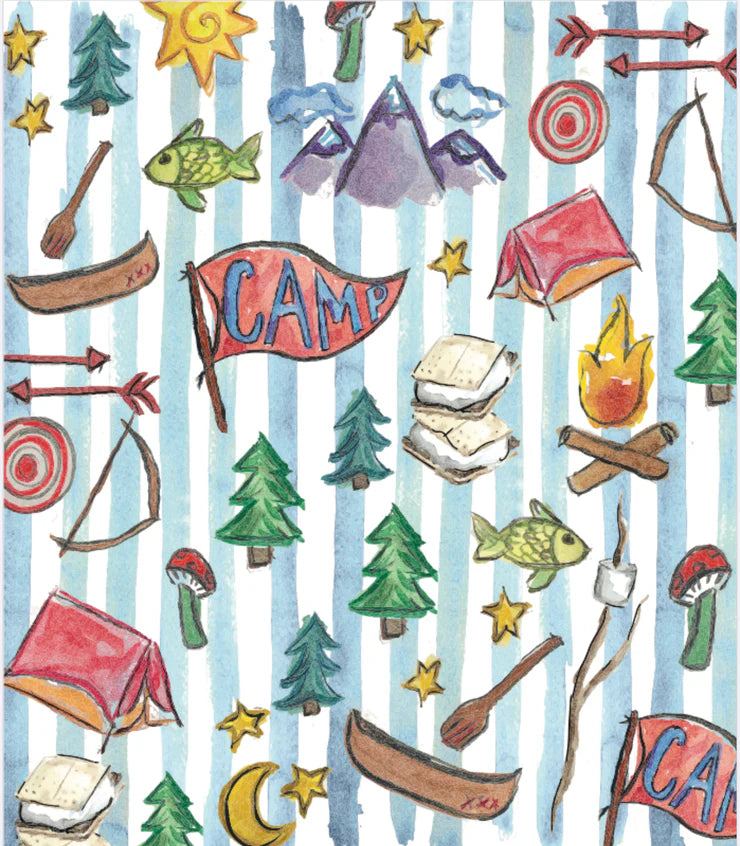 Happy Camper Minky Blanket