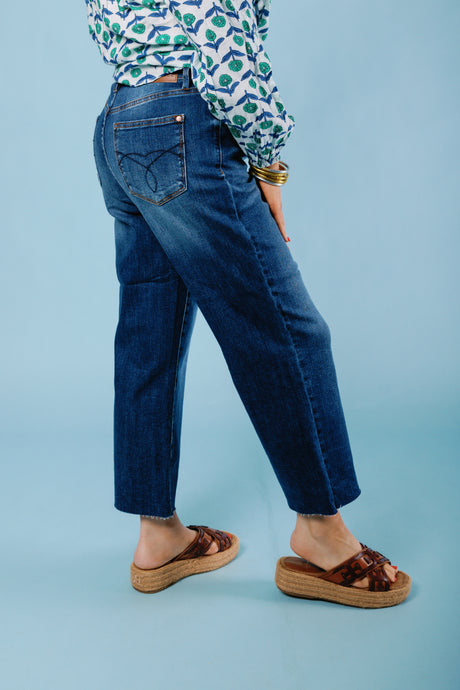 Judy Blue | High Waist Crop Wide Leg Jean