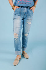 Judy Blue | High Waist Destroy Boyfriend Jean