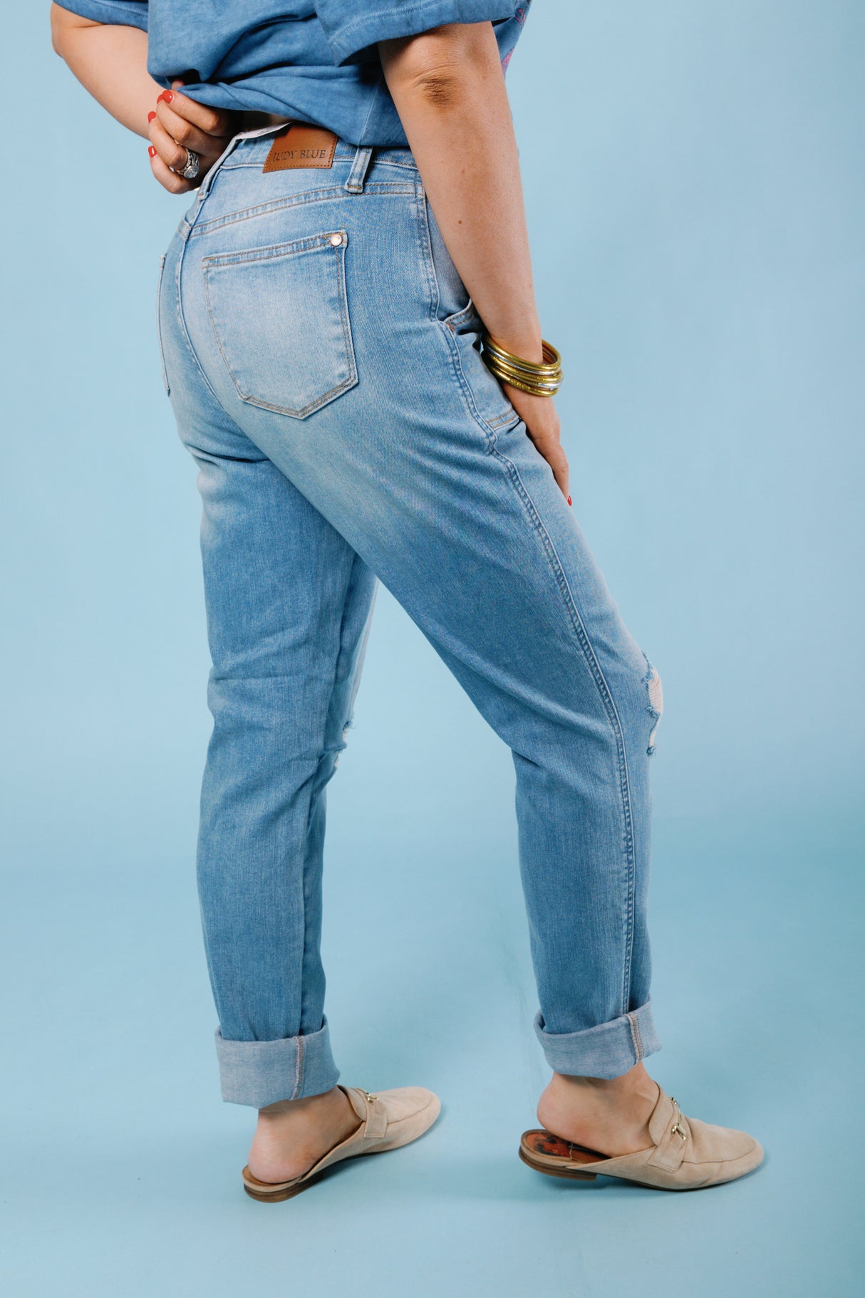Judy Blue | High Waist Destroy Boyfriend Jean